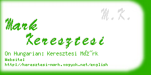 mark keresztesi business card